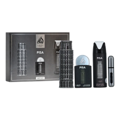 Coffret cadeau 3 pièces Lattafa Pride Pisa : Eau de Parfum 100 ml + 20 ml + Déodorant 200 ml · Smarty Paris Beauté · Smarty Pari